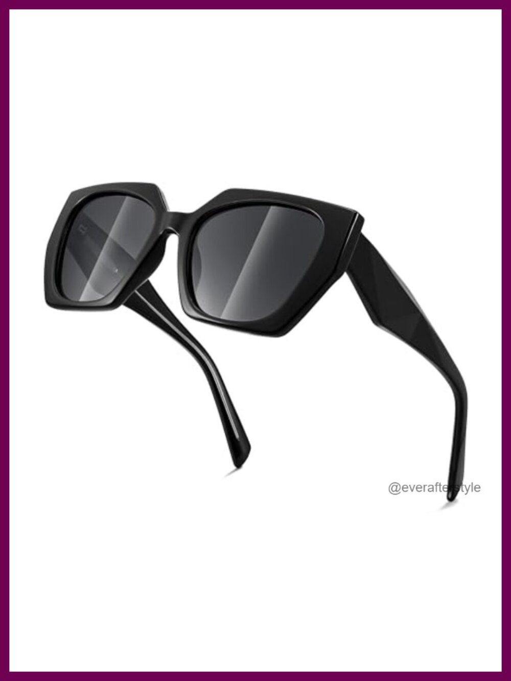 Polarized Sunglasses Oversized Square TR Frame UV400 Retro Shades